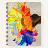 Carnet Fleur d'aquarelle Neon Carnation (Devant)