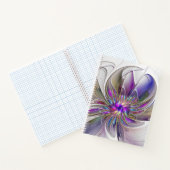 Carnet Fleur d'art Abstrait, énergique et coloré (Intérieur)