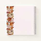 Carnet Fleur d'automne de la femme surprise 50e anniversa (Dos)