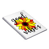 Carnet Fleur de bonnes vibrations (Côté Droit)