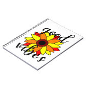 Carnet Fleur de bonnes vibrations (Côté gauche)