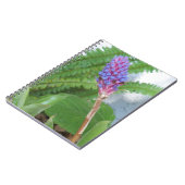 Carnet Fleur de Bromélie à cône bleu (Côté gauche)