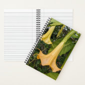 Carnet Fleur de Brugmansia jaune florale (À l'intérieur)