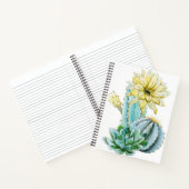 Carnet Fleur de cactus jaunes (Intérieur)