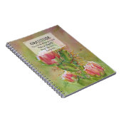 Carnet Fleur de cactus rose Gratitude (Côté Droit)