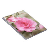 Carnet Fleur de Camellia Rose tendre (Côté Droit)