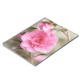 Carnet Fleur de Camellia Rose tendre (Côté gauche)