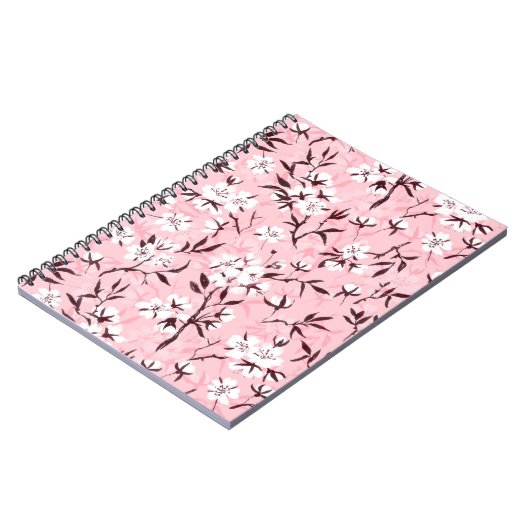 Carnet Fleur de cerisier blanc (Côté gauche)