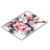 Carnet Fleur de cerisier - Fleurs à l'aquarelle (Côté gauche)