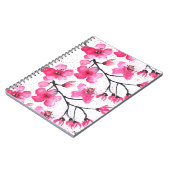 Carnet Fleur de cerisier Nature Sakura Floral Japonais (Côté gauche)