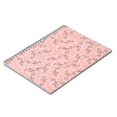 Carnet fleur de cerisier sur pêche (Côté gauche)