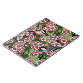 Carnet Fleur de cerisiers et poulets verts (Côté gauche)