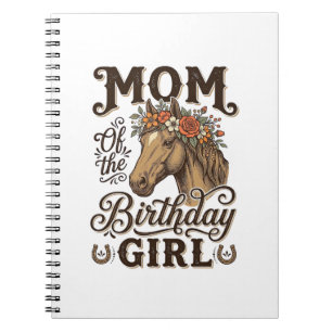 Carnet Fleur de cheval occidental vintage pour l'annivers