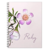 Carnet Fleur de cire délicate en fleurs (Devant)