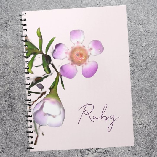 Carnet Fleur de cire délicate en fleurs