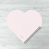 Carnet Fleur de cire en forme de cœur