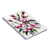 Carnet Fleur de cire - Fleurs aquarelle (Côté Droit)