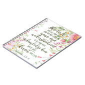 Carnet Fleur de confiance dans le Seigneur (Côté gauche)