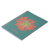 Carnet Fleur de corail non tamisée personnalisée (Côté gauche)