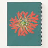 Carnet Fleur de corail non tamisée personnalisée (Dos)