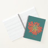 Carnet Fleur de corail non tamisée personnalisée (Intérieur)
