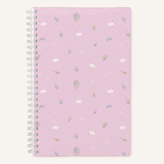 Carnet Fleur de cygne rose (Recto)