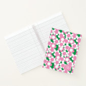 Carnet Fleur de Daisy Prépa – Monogramme Rose & Vert (Intérieur)