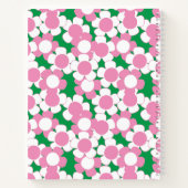 Carnet Fleur de Daisy Prépa – Monogramme Rose & Vert (Dos)