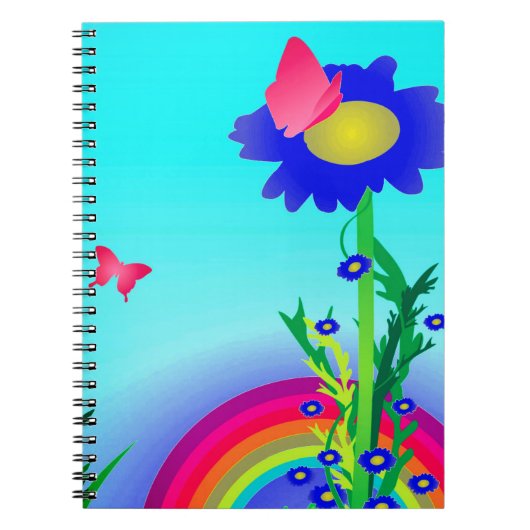 Carnet Fleur de dessin artistique (Devant)