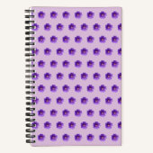 Carnet Fleur de géranium violet Motif sans couture sur (Recto)