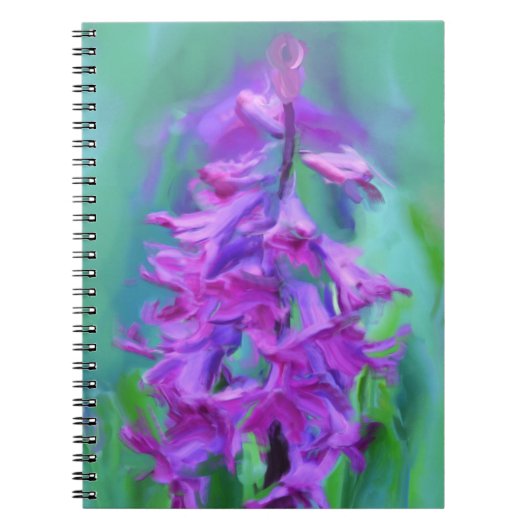 Carnet Fleur de jacinthe (Devant)