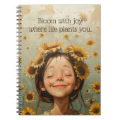 Carnet Fleur de joie (Devant)