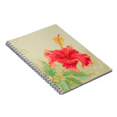 Carnet Fleur de ketmie sur l'arrière - plan modifié la (Côté Droit)