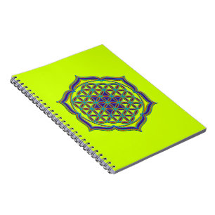 Carnet Fleur de la vie / Blume des Lebens - Lotus Contour