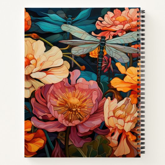 Carnet Fleur de libellules (Dos)