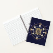 Carnet Fleur de l'Infini — Géométrie Sacrée Céleste (Intérieur)