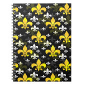 Carnet Fleur De Lis Blanc Jaune (Devant)