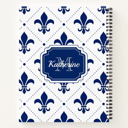 Carnet Fleur de lis Motif (Dos)