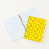 Carnet Fleur de lis Motif jaune (Intérieur)