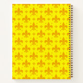 Carnet Fleur de lis Motif jaune (Dos)