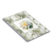 Carnet Fleur de Lotus Bambou   (Côté Droit)