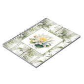 Carnet Fleur de Lotus Bambou   (Côté gauche)