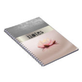 Carnet Fleur de lotus élégante et stylée (Côté Droit)