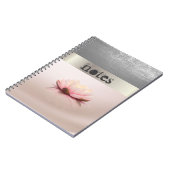 Carnet Fleur de lotus élégante et stylée (Côté gauche)