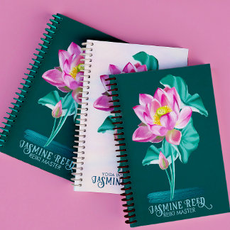 Carnet Fleur de Lotus Rose Zen | Maîtres et Guérisseurs R