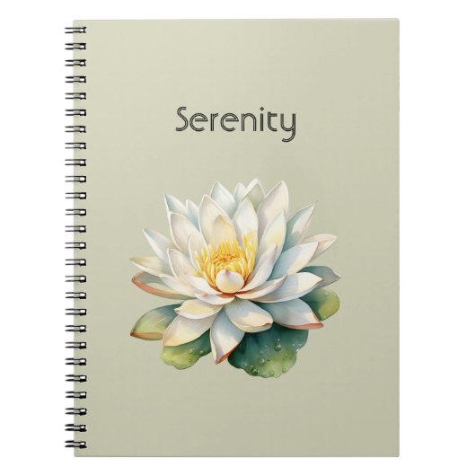 Carnet Fleur de Lotus Sérénité (Devant)