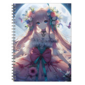 Carnet Fleur de lune d'Anime (Devant)