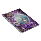 Carnet Fleur de lune violette Imaginaire détaillée (Côté Droit)