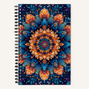 Carnet Fleur de mandala Style d'art numérique-23907