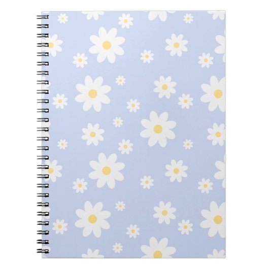 Carnet Fleur de marguerite blanche classique (Devant)